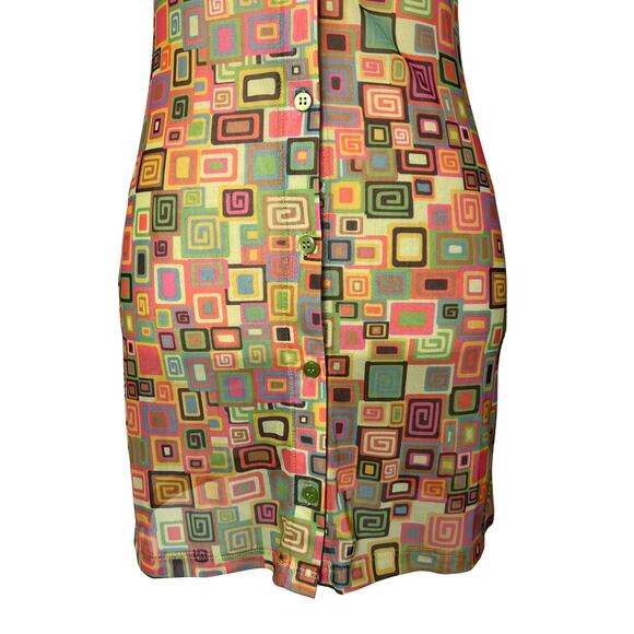 The Ragged Priest Bad Trip Mesh Shirt Dress 70s Retro Rave Festival Sheer - Picture 4 of 11